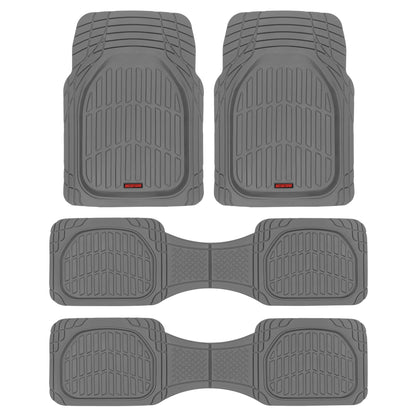 MotorTrend 4-Piece 3-Rows FlexTough Deep Dish Vorderbodenmatten, Mittelbodenmatten und Hinterbodenmatte