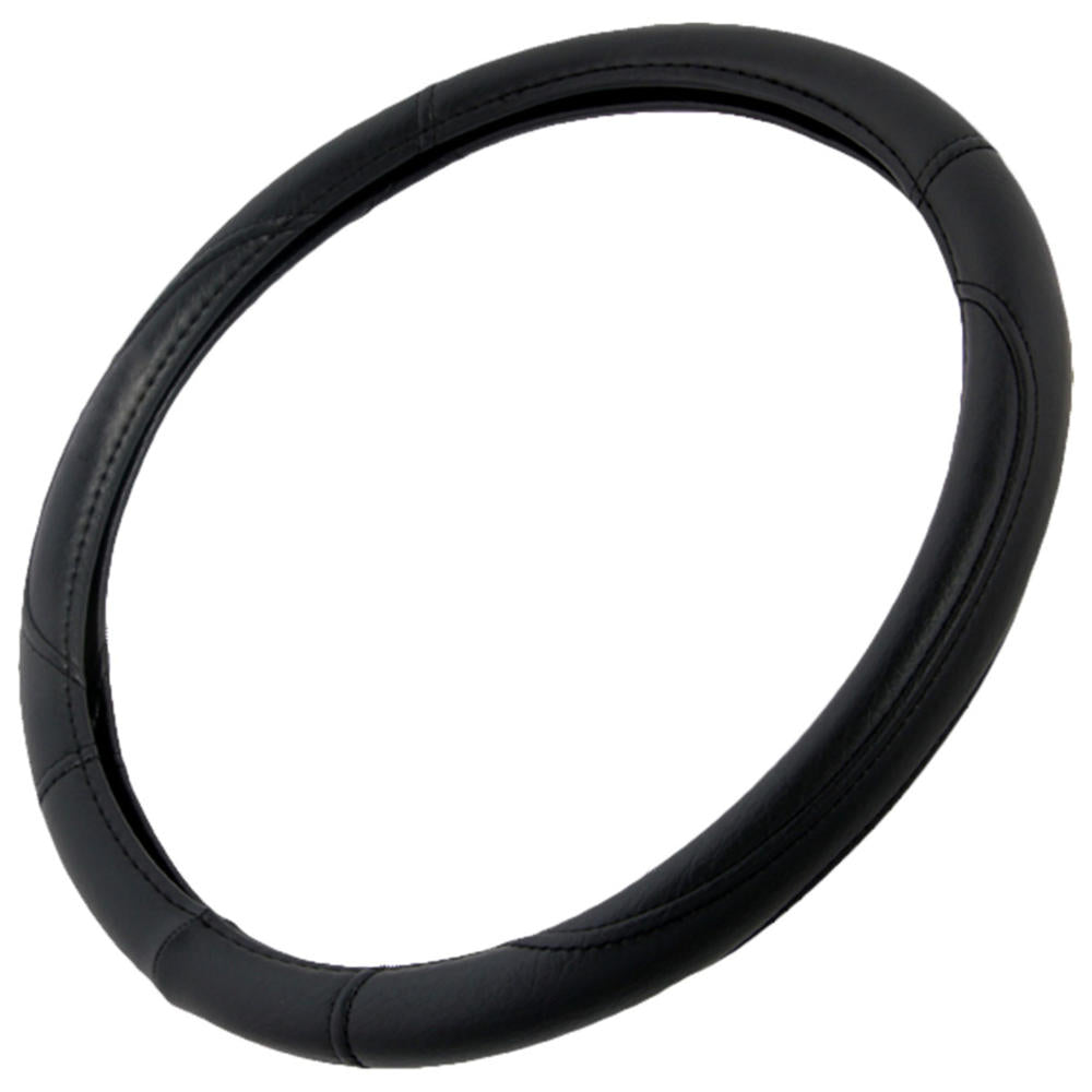 BDK Faux Leather Ergonomic Grip Steering Wheel Abdeckung (Fits 14.5' - 15.5')