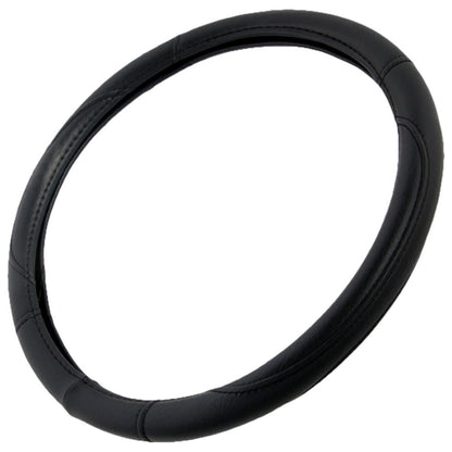 BDK Faux Leather Ergonomic Grip Steering Wheel Abdeckung (Fits 14.5' - 15.5')