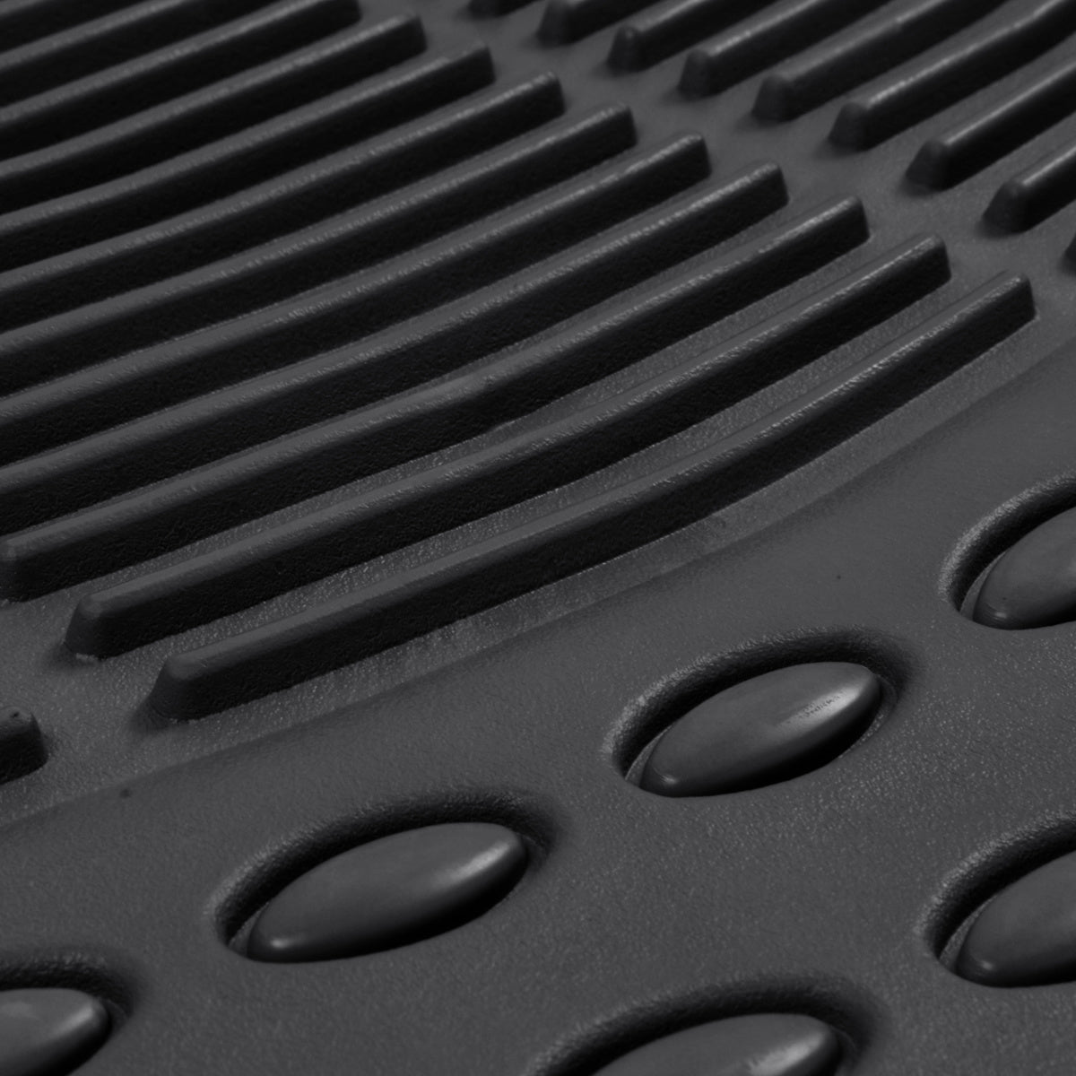 BDK 4-Piece Cushioned Grip Pad Vorderbodenmatten und hintere Bodenmatten - Heavy Duty, All Weather, Trimmen Sie, um zu passen