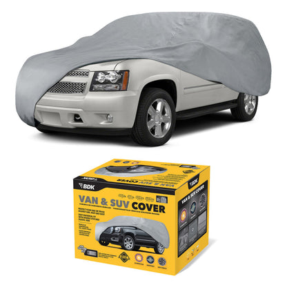 BDK Single Layer Poly Fahrzeugabdeckung für Autos, SUVs, LKW, Vans - Universal Fit, All Weather