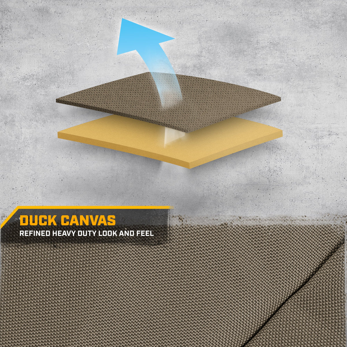 CAT Beige Rücksitz Abdeckung für LKW, Autos & SUVs – Heavy-Duty Oxford Canvas – 60/40 Split Bench Protector – Langlebige Rücksitz Abdeckung für Arbeits-Trucks, Haustiere, Reisen – Car & Truck Interior Accessory