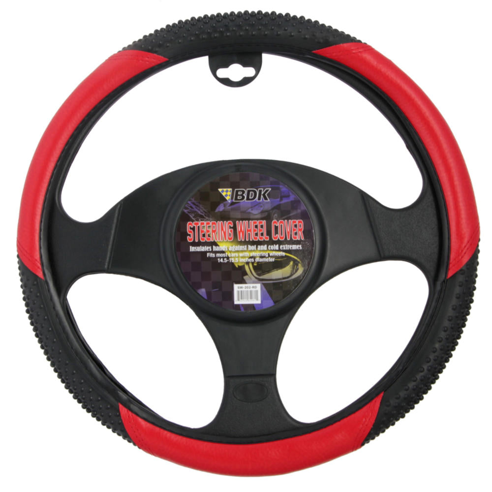 BDK Ergonomic Sport Massage Grip Lenkrad Abdeckung (Fits 14.5' - 15.5')