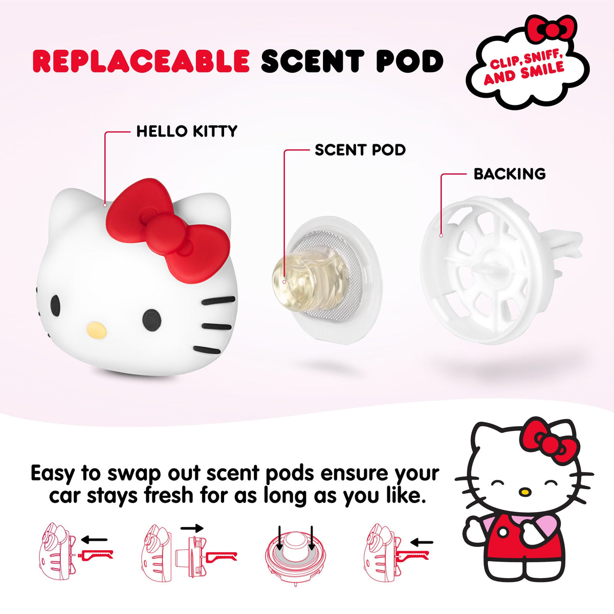 Carbella Offizieller Hello Kitty Air Freshener Deodorizer - Tropical Fruit