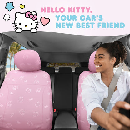 Hello Kitty Car Seat Covers - Süße Pink Seat Covers, Autozubehör Geschenk Hello Kitty Zubehör 2pc Pink Car Seat Covers