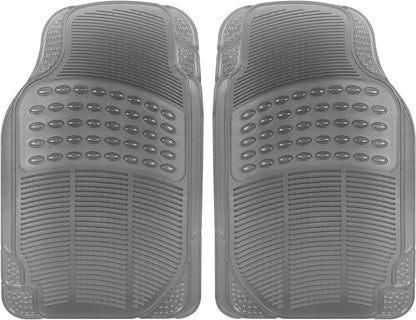Carbella 2-Piece Cushioned Grip Pad Vorderbodenmatten - Heavy Duty, All Weather, Trim to Fit