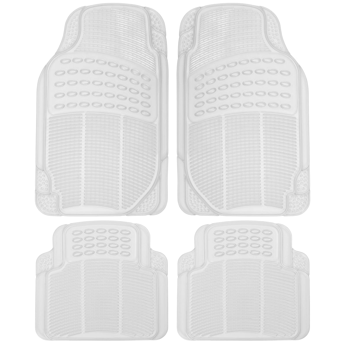 BDK 4-Piece Cushioned Grip Pad Vorderbodenmatten und hintere Bodenmatten - Heavy Duty, All Weather, Trimmen Sie, um zu passen