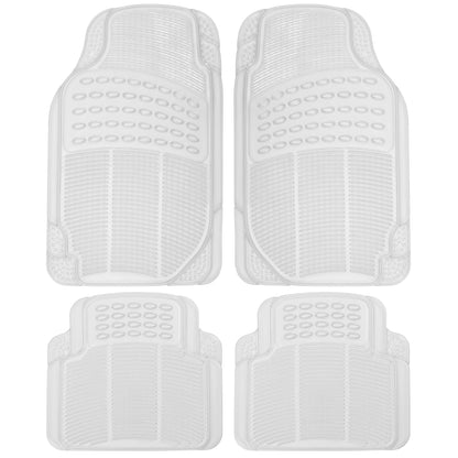 BDK 4-Piece Cushioned Grip Pad Vorderbodenmatten und hintere Bodenmatten - Heavy Duty, All Weather, Trimmen Sie, um zu passen