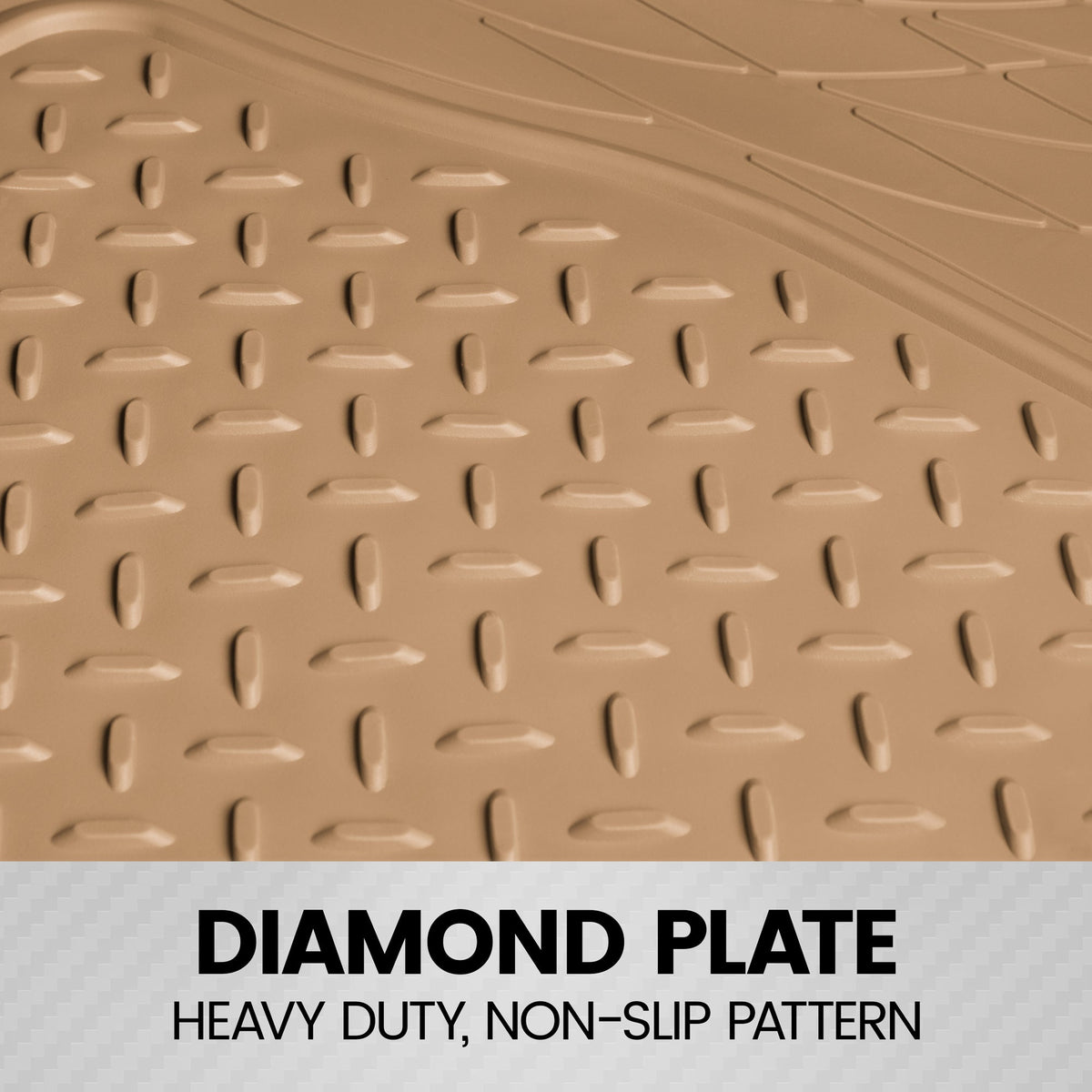 BDK Trunk / Cargo Rubber Liner - Heavy Duty, All Weather, Trim to Fit (53.8 'x 43.2')