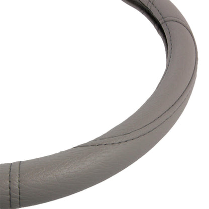 BDK Faux Leather Ergonomic Grip Steering Wheel Abdeckung (Fits 14.5' - 15.5')