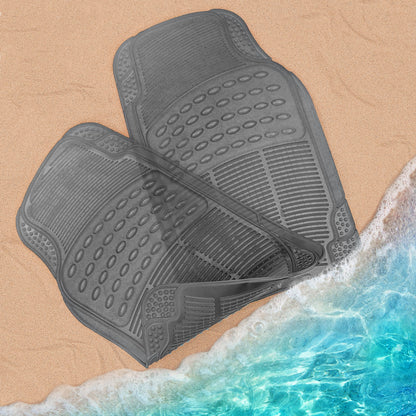 Carbella 2-Piece Cushioned Grip Pad Vorderbodenmatten - Heavy Duty, All Weather, Trim to Fit