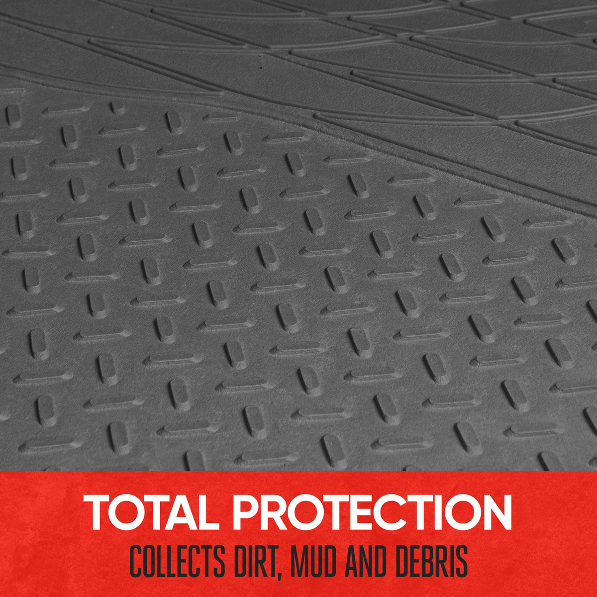 Motor Trend Heavy Duty Utility Cargo Liner Bodenmatten für Auto-Truck-SUV, Universal Trimmable to Fit, Faltbar, Cargo & Trunk All Weather Protection (Mehrere Farben)