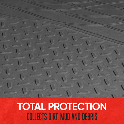 Motor Trend Heavy Duty Utility Cargo Liner Bodenmatten für Auto-Truck-SUV, Universal Trimmable to Fit, Faltbar, Cargo & Trunk All Weather Protection (Mehrere Farben)