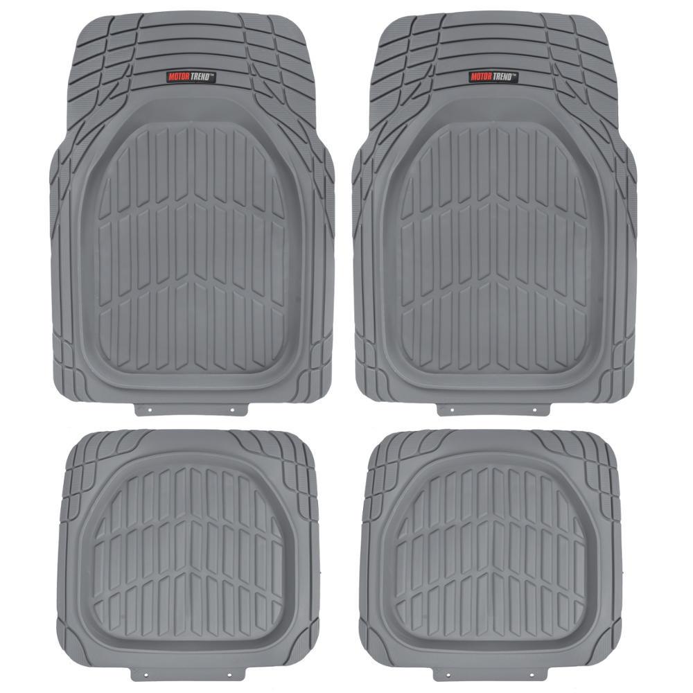 MotorTrend 4-Piece FlexTough Schildkröten Vorderbodenmatten und Hinterbodenmatten