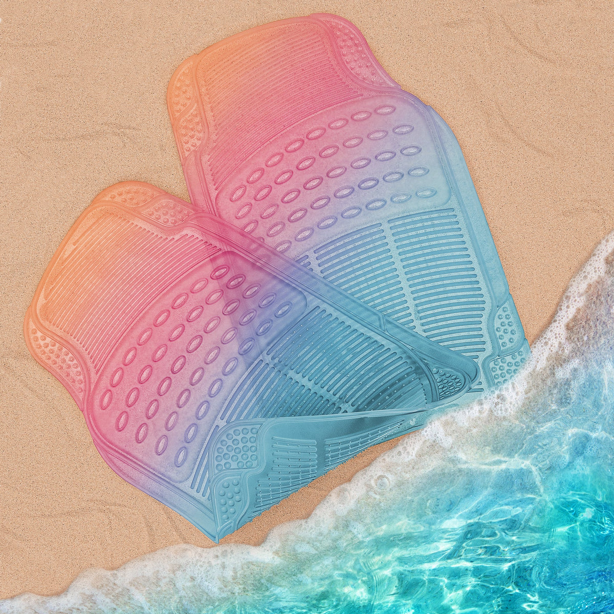 Carbella 2-Piece Cushioned Grip Pad Vorderbodenmatten - Heavy Duty, All Weather, Trim to Fit