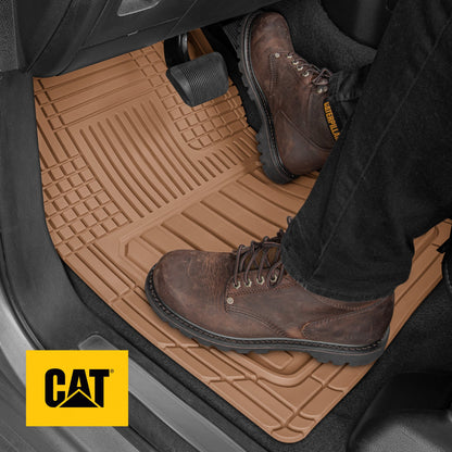 CAT 3-Stück ToughLiner Vorderbodenmatten und Hinterbodenmatten - Heavy Duty, All Weather, Trimmen, um zu passen