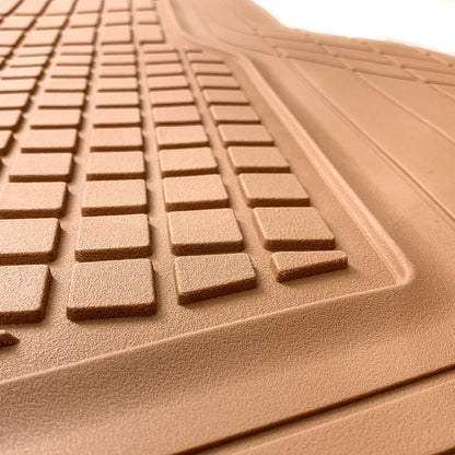 MotorTrend FlexTough Square Groove Trunk / Cargo Liner Mat - Heavy Duty, All Weather, Trim to Fit (54' x 37')