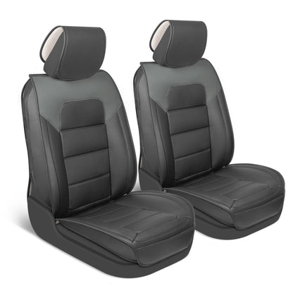 MotorBox 2-Pack Classic Edition Premium Faux Leather Perforated Cushion Vordersitzbezüge
