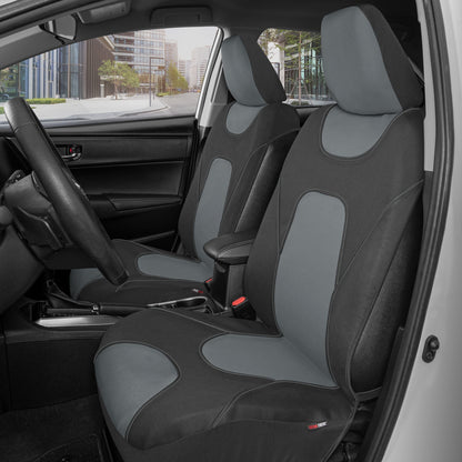 MotorTrend 2-Pack AquaShield Wasserdicht Zwei-Tone Neopren-Vordersitzabdeckungen