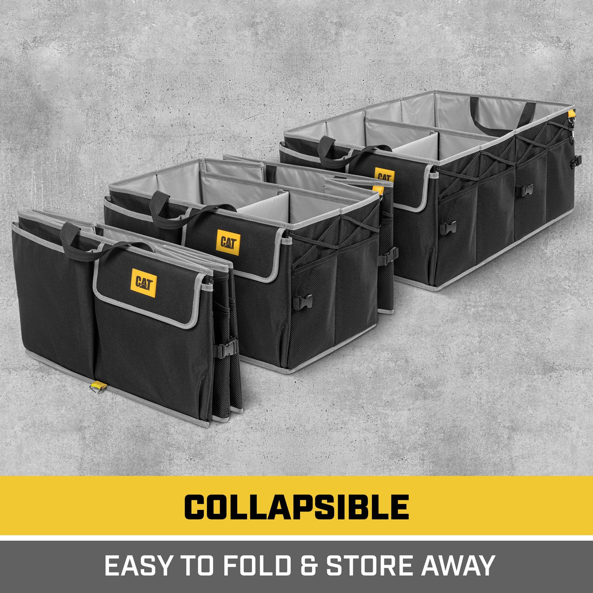 CAT FlexTrunk Trunk / Cargo Organizer und Lagerung, zusammenklappbar & verstellbare Multi-Fachbereiche (17' x 23' x 11')