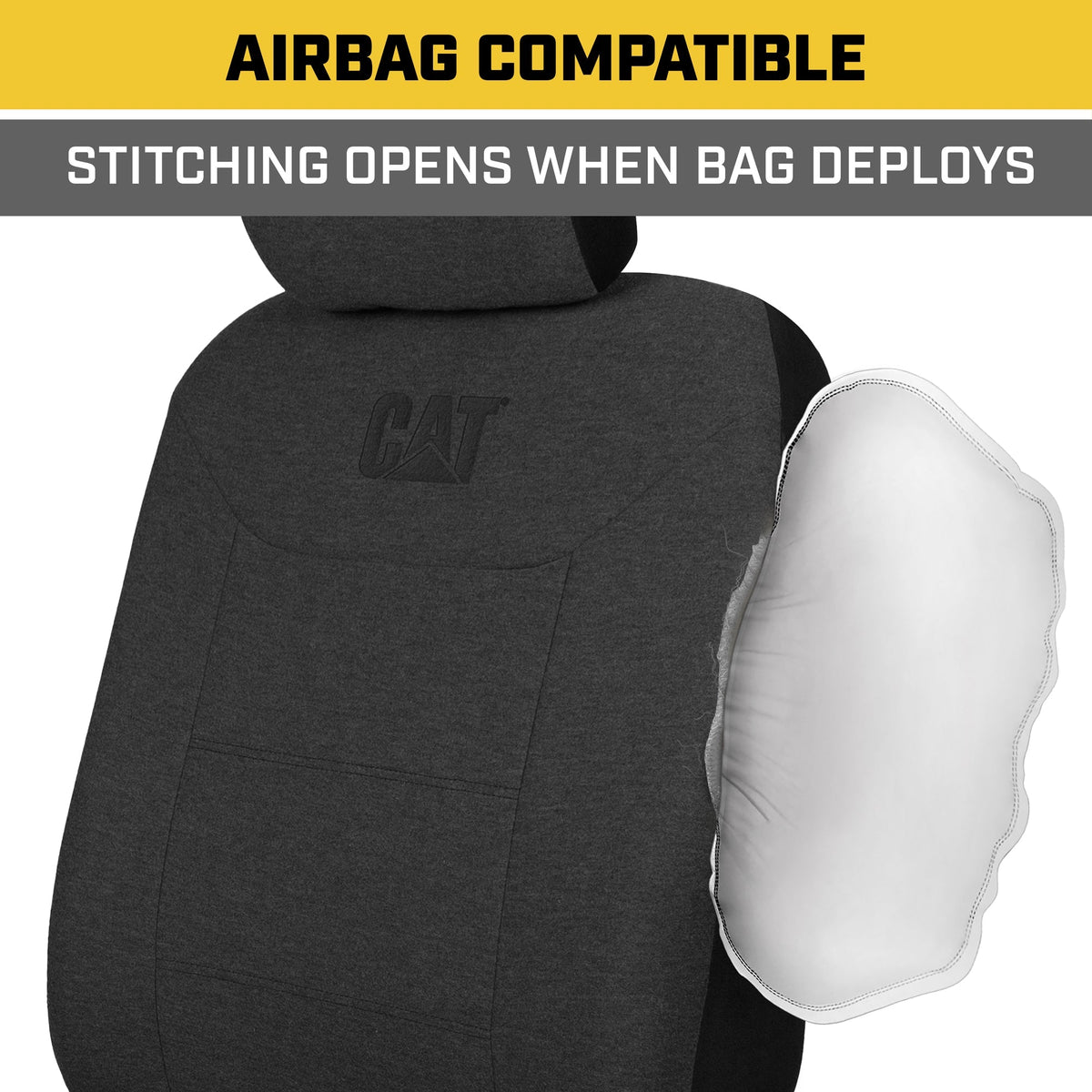 CAT 2-Pack CozyBlend JerseyHeather Vordersitzbezüge