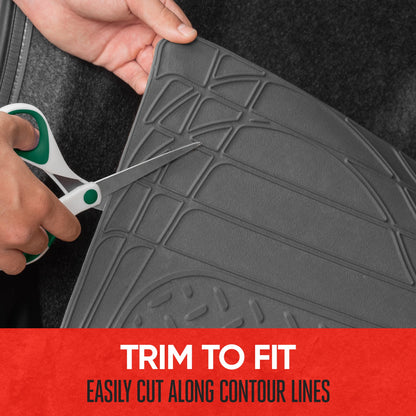 Motor Trend Heavy Duty Utility Cargo Liner Bodenmatten für Auto-Truck-SUV, Universal Trimmable to Fit, Faltbar, Cargo & Trunk All Weather Protection (Mehrere Farben)