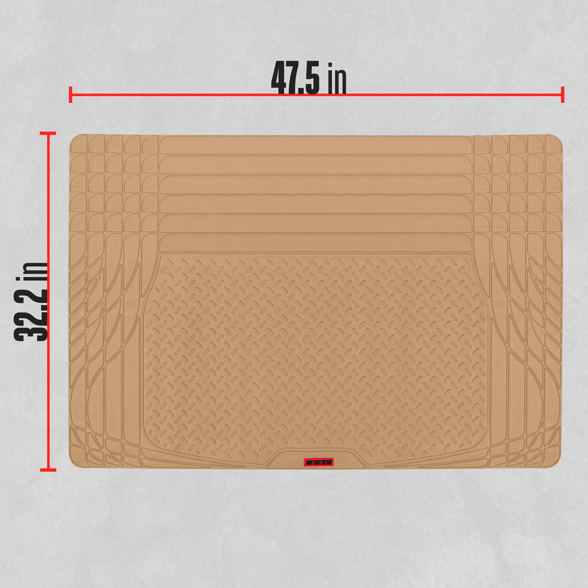Motor Trend Heavy Duty Utility Cargo Liner Bodenmatten für Auto-Truck-SUV, Universal Trimmable to Fit, Faltbar, Cargo & Trunk All Weather Protection (Mehrere Farben)