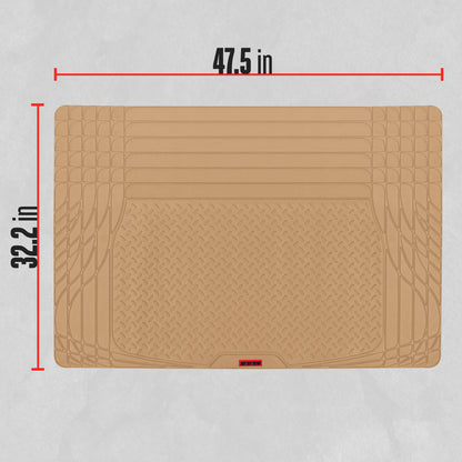 Motor Trend Heavy Duty Utility Cargo Liner Bodenmatten für Auto-Truck-SUV, Universal Trimmable to Fit, Faltbar, Cargo & Trunk All Weather Protection (Mehrere Farben)