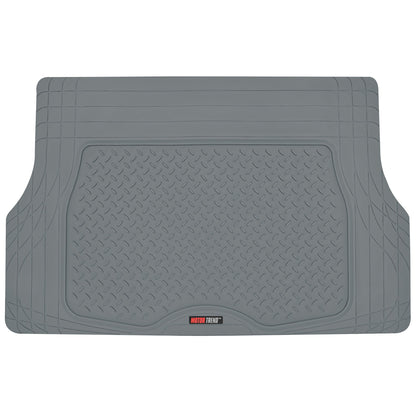 MotorTrend 4-Stück FlexTough Deep Dish Vorderbodenmatten, Hinterbodenmatte und Trunk / Cargo Mat - Heavy Duty, All Weather, Trim to Fit