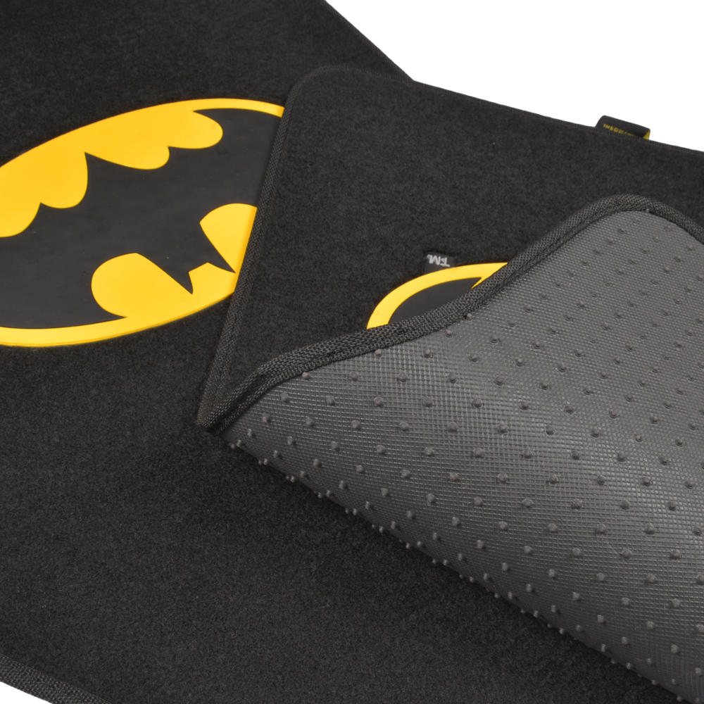 Warner Bros DC Comics 4-Piece Batman Logo Vorderbodenmatten und Hinterbodenmatten