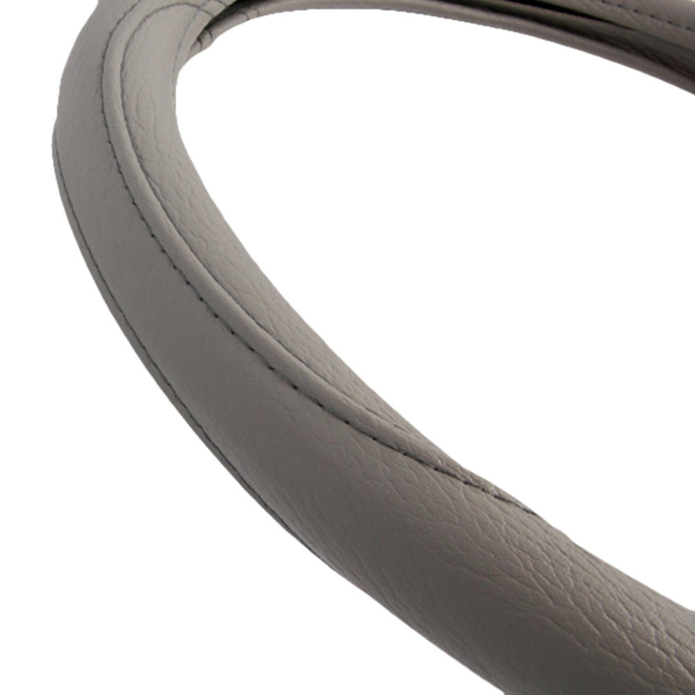 BDK Faux Leather Ergonomic Grip Steering Wheel Abdeckung (Fits 14.5' - 15.5')