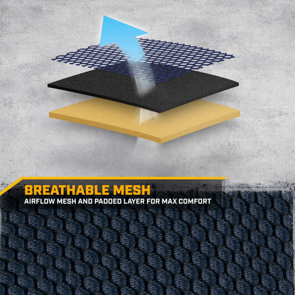 Cat Flexfit Blue & Black Rücksitz Abdeckung für Auto - Langlebige Canvas & Mesh Design 60/40 Split Bench Protector für Autos, LKW & SUVs - Rücksitz Abdeckung für Rücksitz Bench - Interieur Car Zubehör