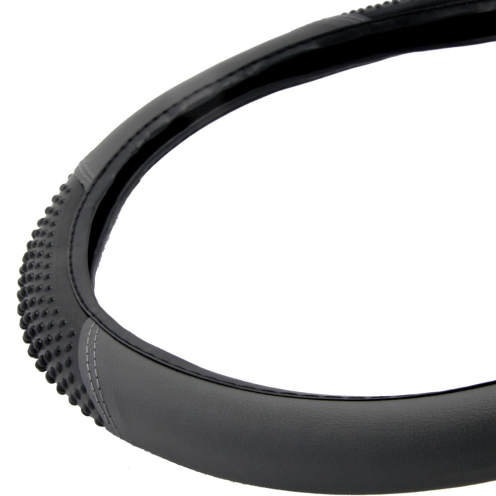 BDK Ergonomic Sport Massage Grip Lenkrad Abdeckung (Fits 14.5' - 15.5')