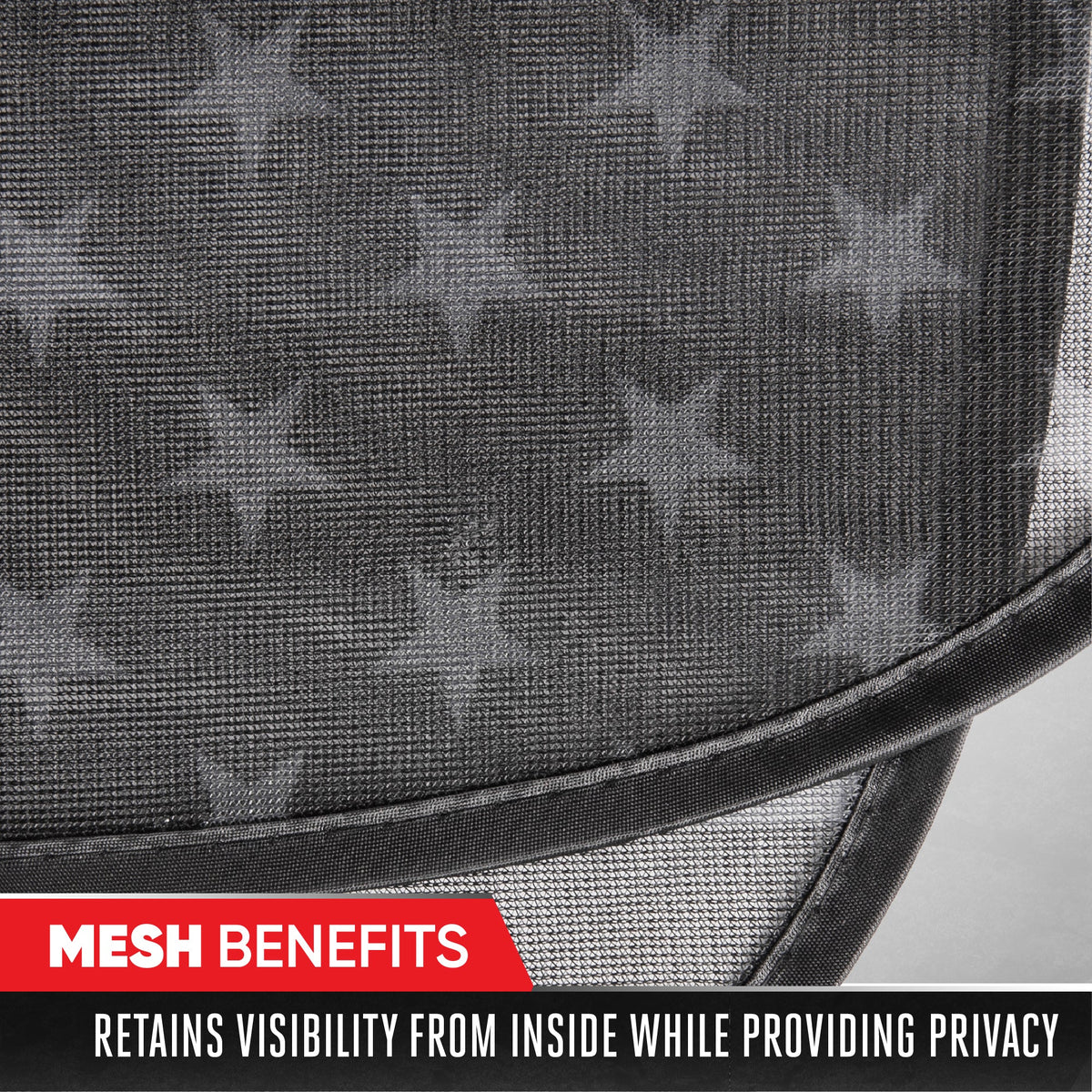 MotorTrend 2-Pack EasyCling American Black US Flag Window Sunshades (18' x 14')