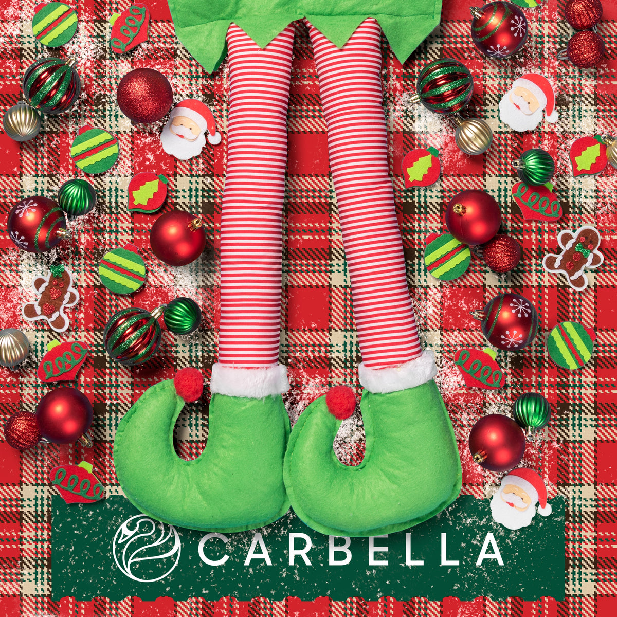 Carbella Trunk / Cargo Holiday Elf Legs Dekoration