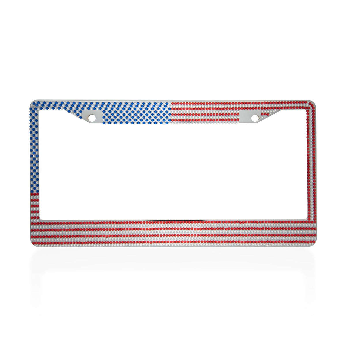 BDK Heavy Duty Rust-Proof Stainless-Steel Metallplattiertes Kennzeichen Rahmen Universalgröße für PKW SUV