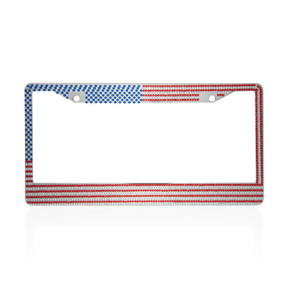 BDK Heavy Duty Rust-Proof Stainless-Steel Metallplattiertes Kennzeichen Rahmen Universalgröße für PKW SUV
