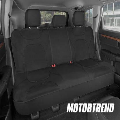 MotorTrend AquaShield Wasserdichte Zwei-Tone Neopren Rücksitz Abdeckungen