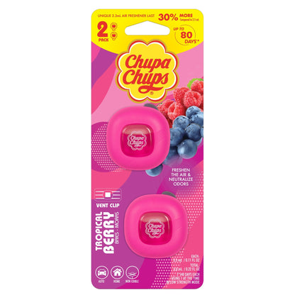 Chupa Chups Auto Lufterfrischer, Vanille Creme - Langlebige Autoerfrischer mit lustigen Düften, bunte und lebendige Lufterfrischer für Auto, einzigartige Autoerfrischer Parfüm Deodorizer Refresher Fragrance