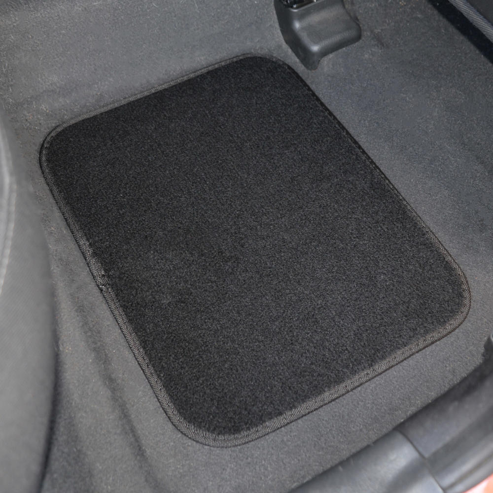 MotorTrend 4-Piece FatRug Premium Teppich Vorderbodenmatten und Hinterbodenmatten mit Fersenpolsterung