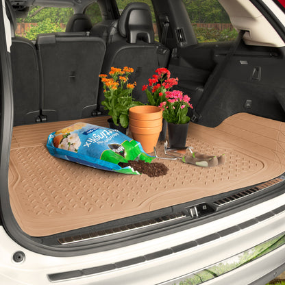 BDK Trunk / Cargo Rubber Liner - Heavy Duty, All Weather, Trim to Fit (53.8 'x 43.2')