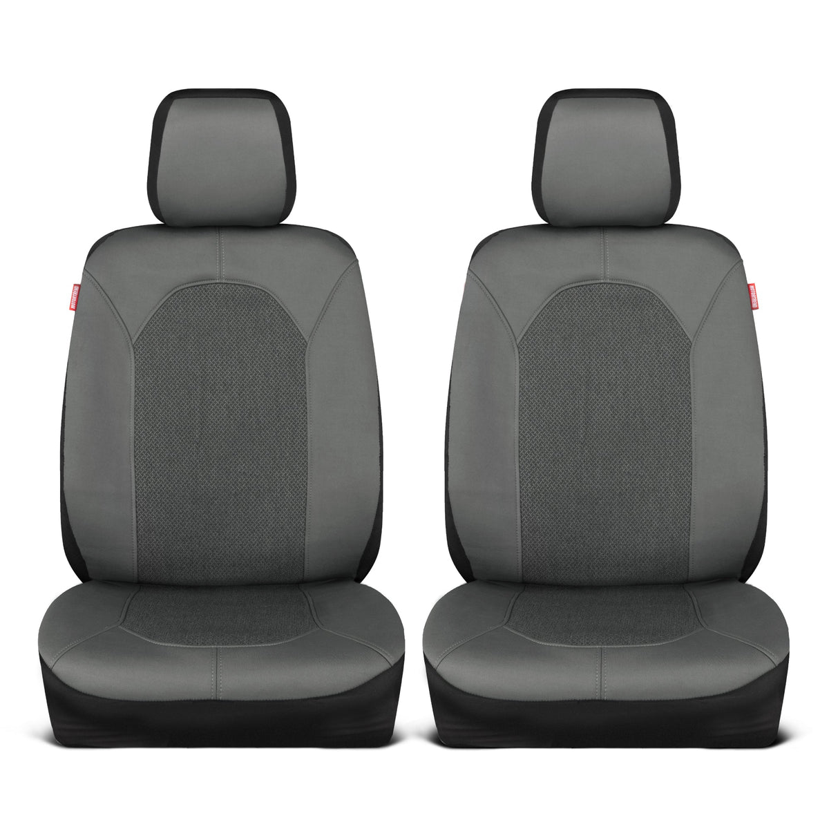 Motor Trend Kohle grau Autositz Abdeckungen Set - 2 Vordersitze - Spill-Proof Neopren CarSeat Cover Protector für Autos - Automotive Interior Car Zubehör für SUV & Kleine LKW - Semi Universal Fit