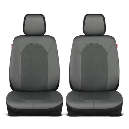 Motor Trend Kohle grau Autositz Abdeckungen Set - 2 Vordersitze - Spill-Proof Neopren CarSeat Cover Protector für Autos - Automotive Interior Car Zubehör für SUV & Kleine LKW - Semi Universal Fit