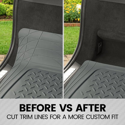 BDK Trunk / Cargo Rubber Liner - Heavy Duty, All Weather, Trim to Fit (53.8 'x 43.2')