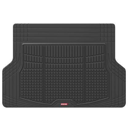 MotorTrend FlexTough Square Groove Trunk / Cargo Liner Mat - Heavy Duty, All Weather, Trim to Fit (54' x 37')