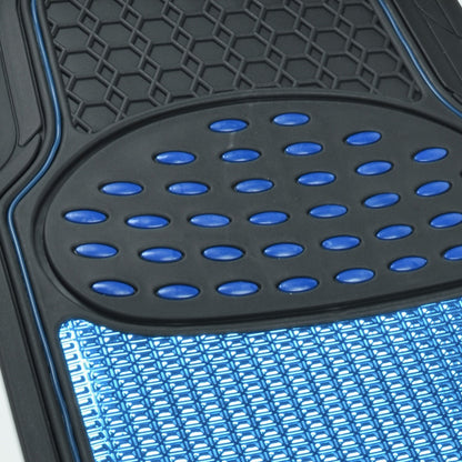 BDK 4-Piece-zentrierte gedämpfte Griff Pad Vorderbodenmatten und hintere Bodenmatten - Heavy Duty, All Weather, Trimmen Sie, um zu passen