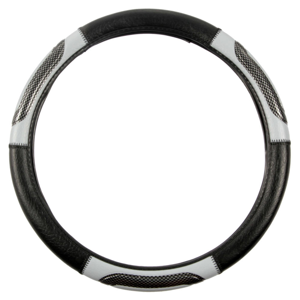 BDK Zwei-Tone Sport Carbon Grip Lenkrad Abdeckung (Fits 14.5' - 15.5')