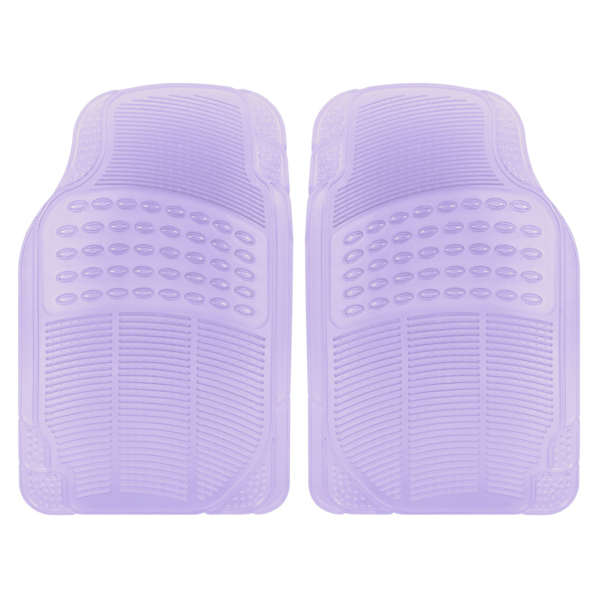 Carbella 2-Piece Cushioned Grip Pad Vorderbodenmatten - Heavy Duty, All Weather, Trim to Fit