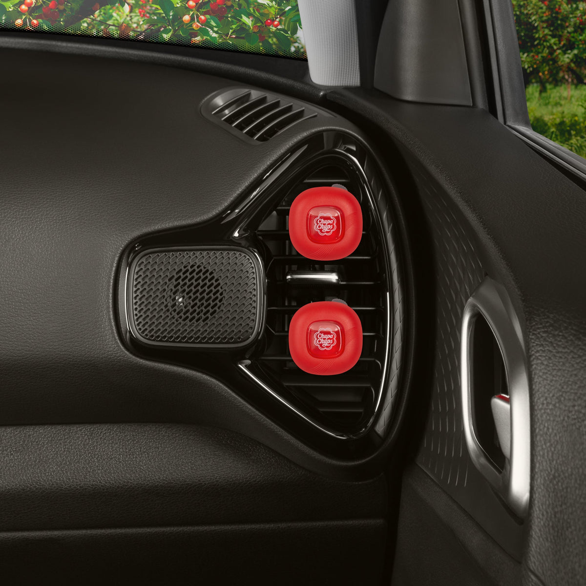 Chupa Chups Auto Lufterfrischer, Vanille Creme - Langlebige Autoerfrischer mit lustigen Düften, bunte und lebendige Lufterfrischer für Auto, einzigartige Autoerfrischer Parfüm Deodorizer Refresher Fragrance