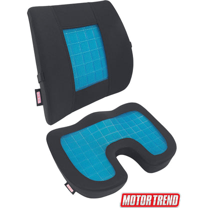 Motor Trend Kühlung Auto Lumbal Support Cushion - Hergestellt mit Memory Foam für maximale Coccyx Komfort & Rücken Tailbone Schmerzlinderung, ideal für Auto- und Bürostühle (MTCG-100)